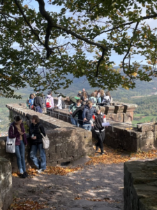 Von ganz oben hatte man einen tollen Blick bis weit über die Rheinebene.